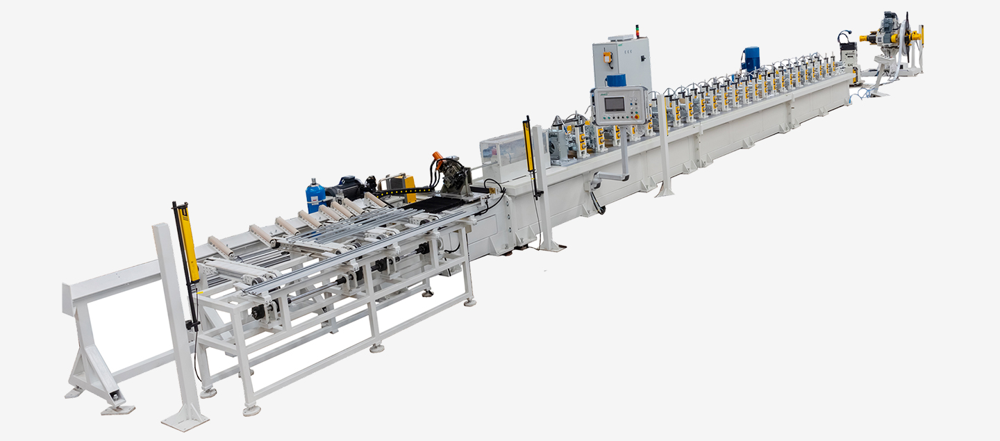HF Photovoltaic Steel Frame High Speed Roll Forming Line