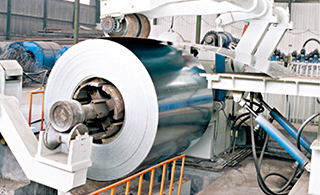 Uncoling-leveling-cutting to length-stacking Production Line